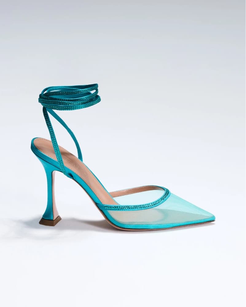 Britt Netta Teal Blue Dani Heels - Image 1