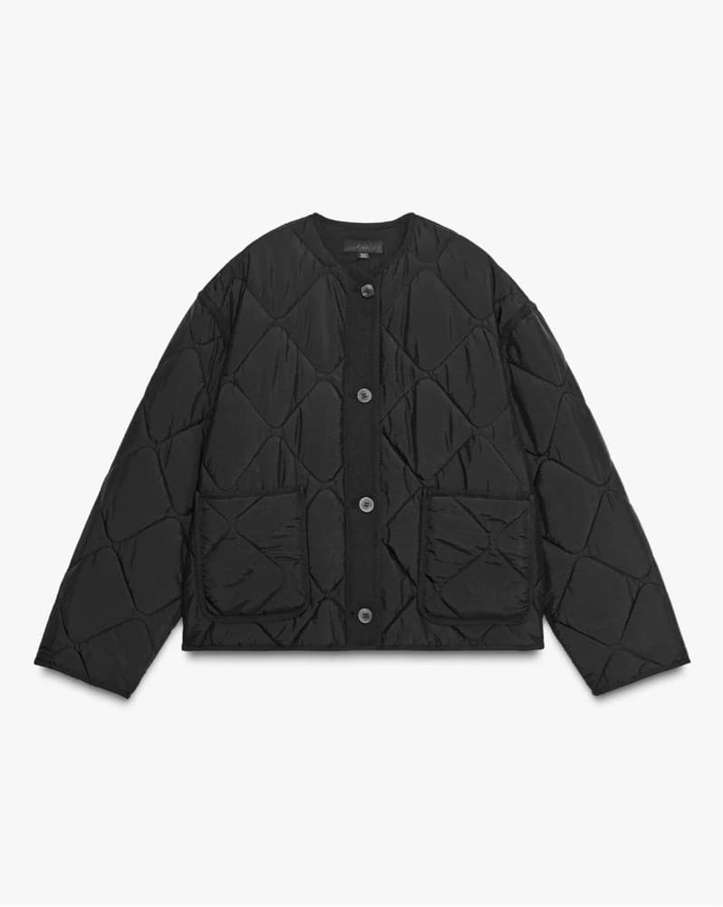 Black Quilted Jacket - Image 4