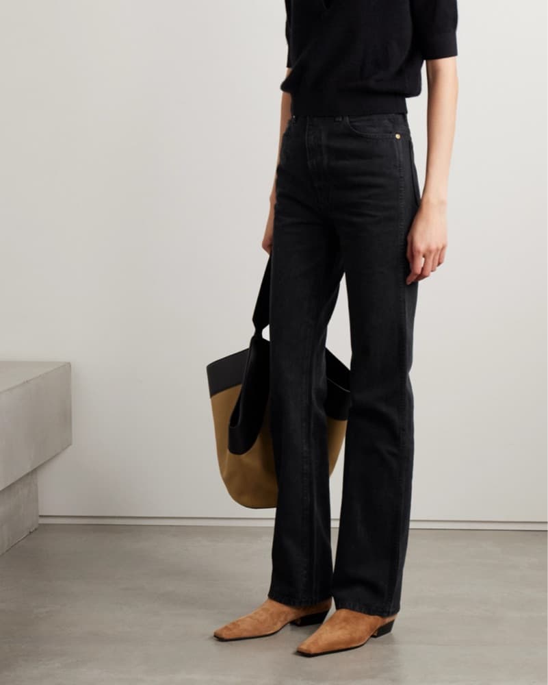 Khaite Black Danielle Jeans - Image 2