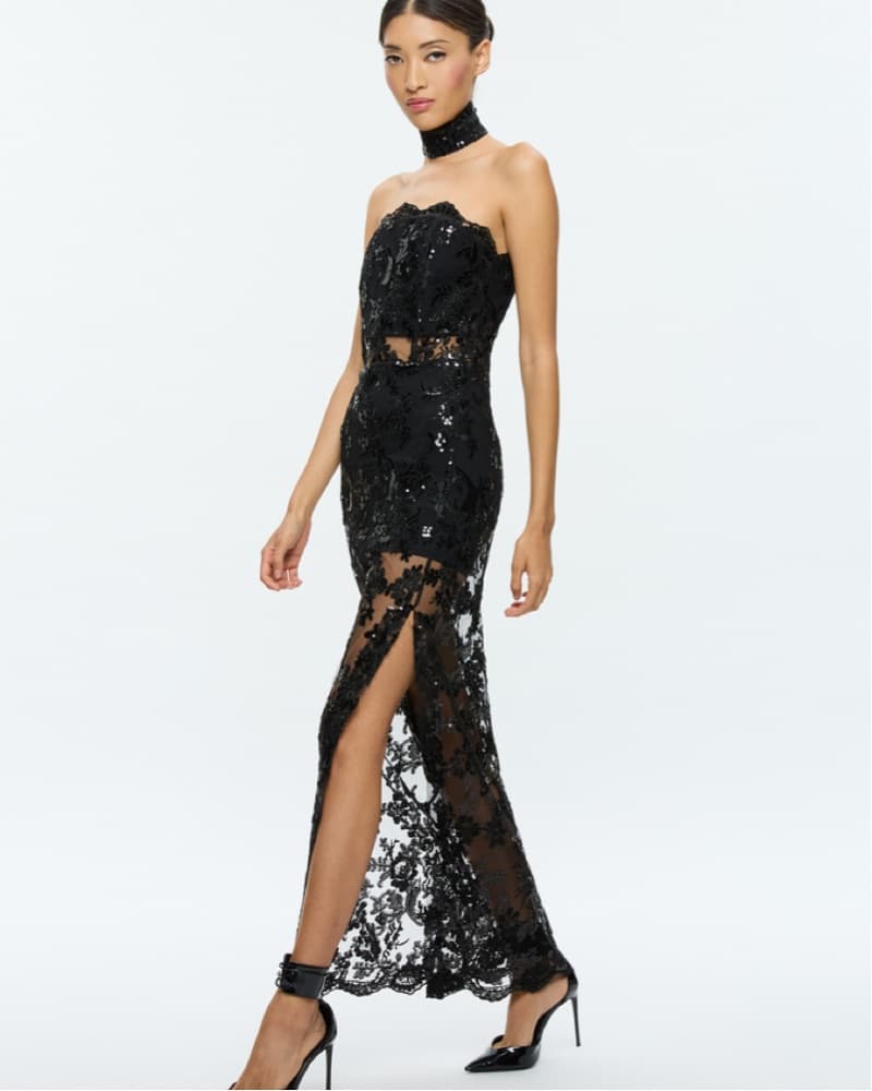Alice And Olivia Georgie Sequin Gown - Image 1