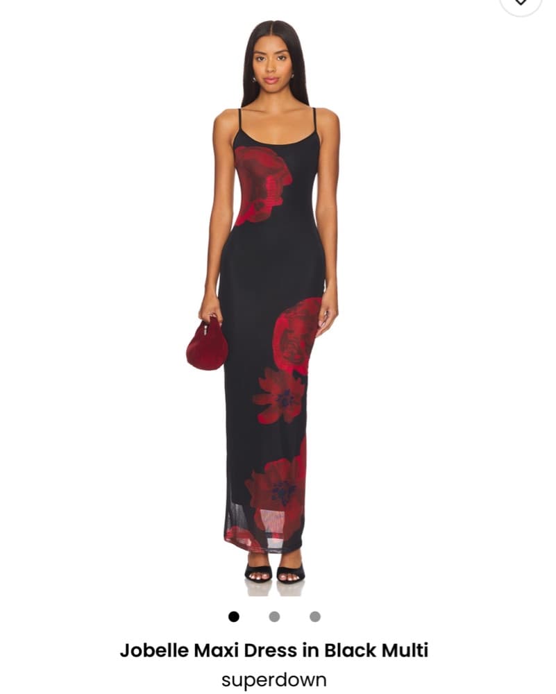 Jobelle Maxi Dress in Black Multi - Image 1