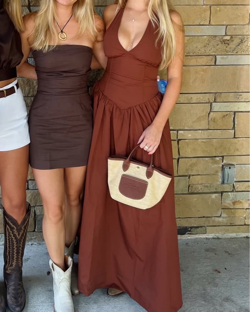 Brown Maxi Dress - Image 3