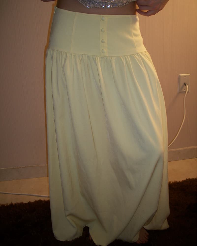 PLT Elegant Yellow Maxi Skirt  - Image 4