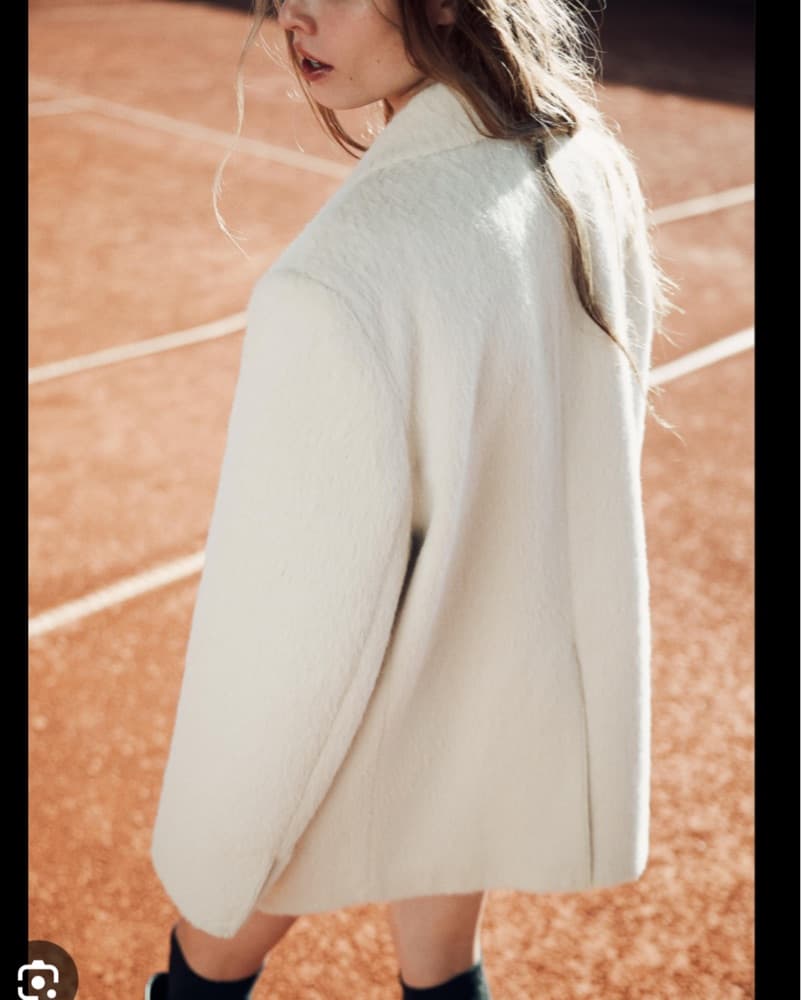 Zara Ivory White Blazer Jacket - Image 4