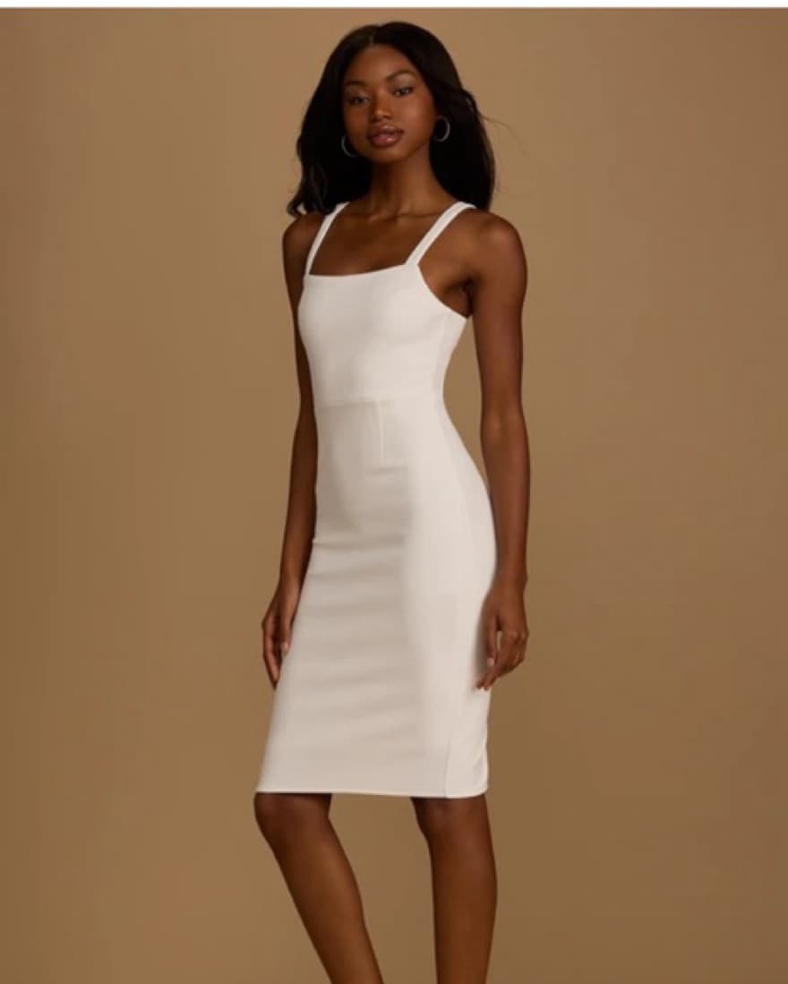 Lulu’s | White Bodycon Midi Dress  - Image 2