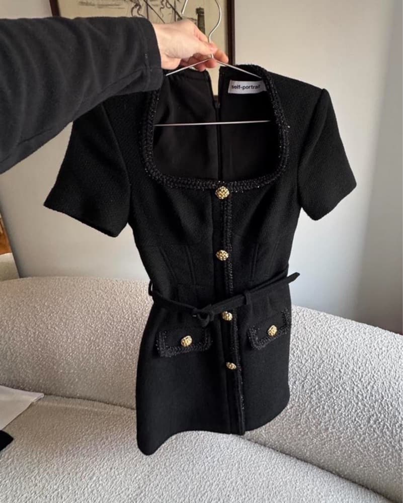 Self Portrait Tweed Dress - Image 1
