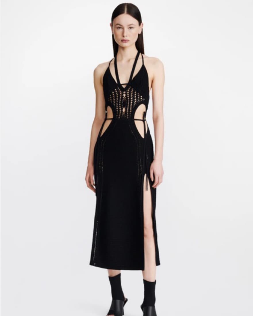 CROCHET TIE BUTTERFLY DRESS  - Image 1