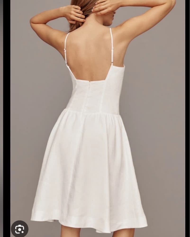 Reformation White Clarabelle Dress - Image 3