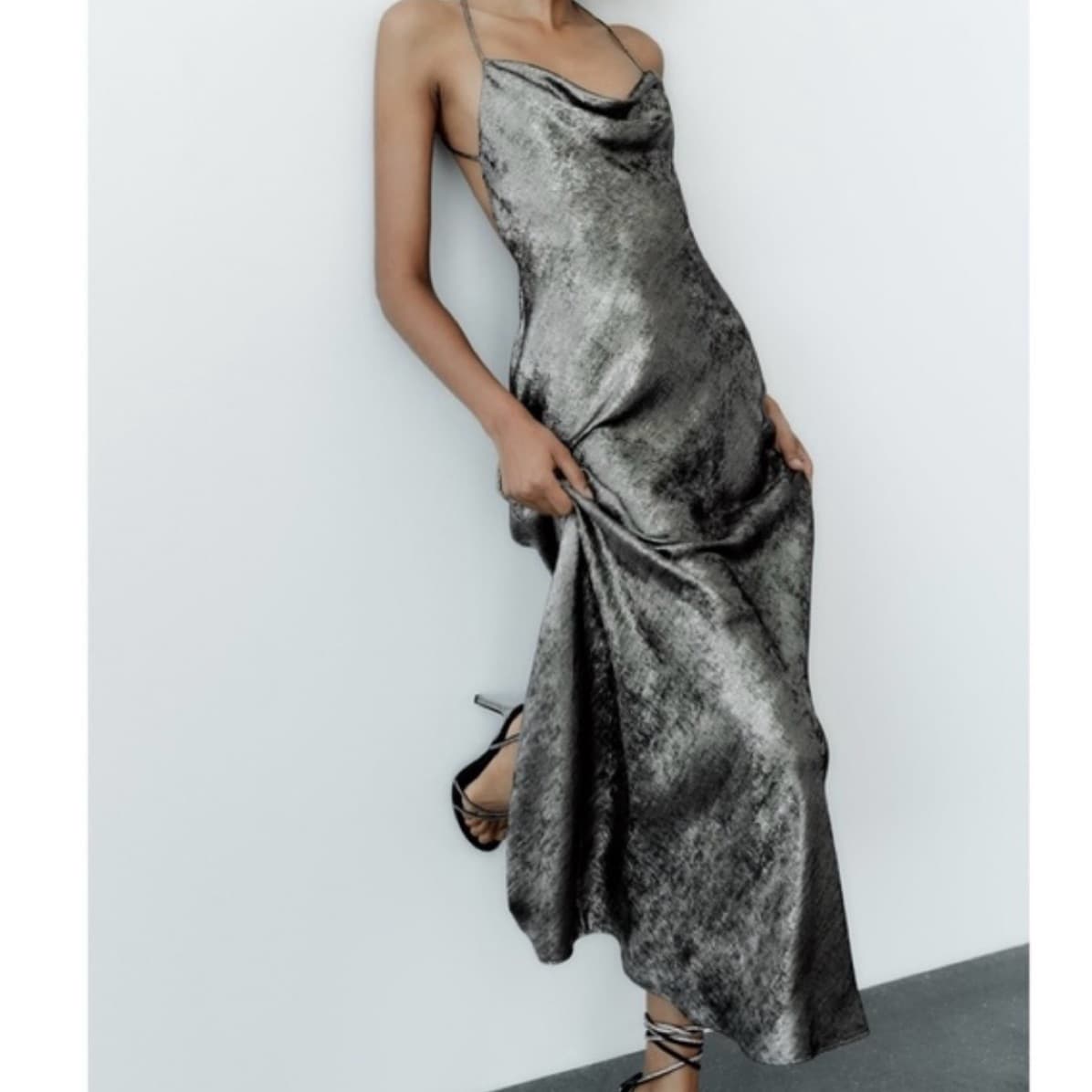Silver Backless Gown - Image 2