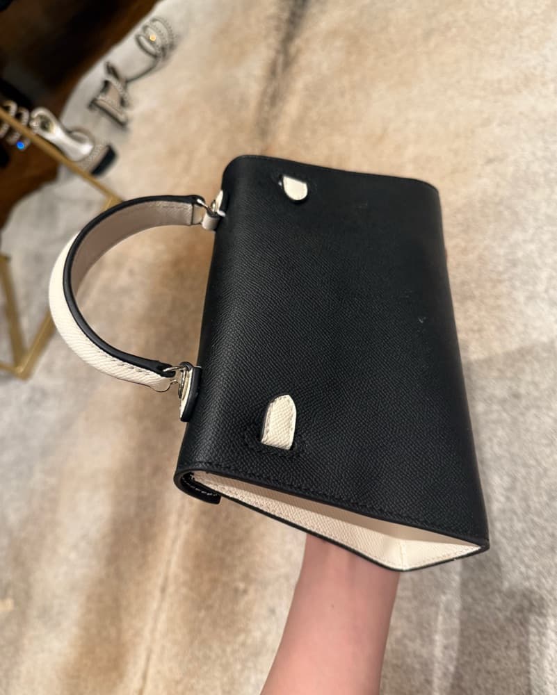Rare Black White Mini Kelly Bag 28cm - Image 3