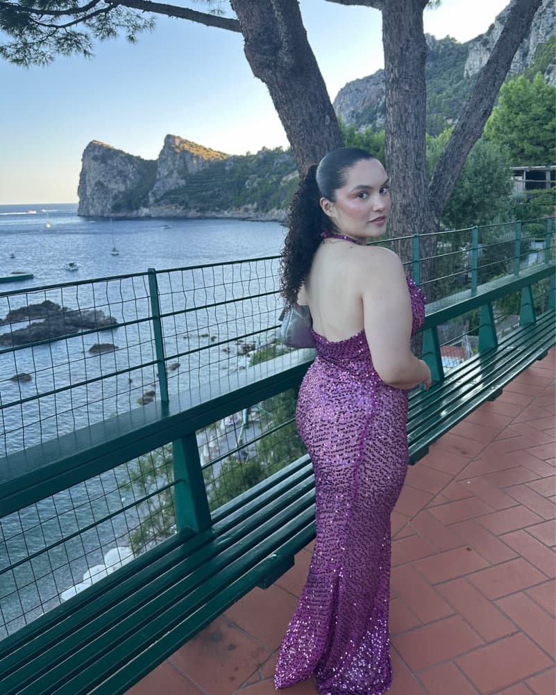 Rat & Boa Verona Sequin Halter Dress - Image 2