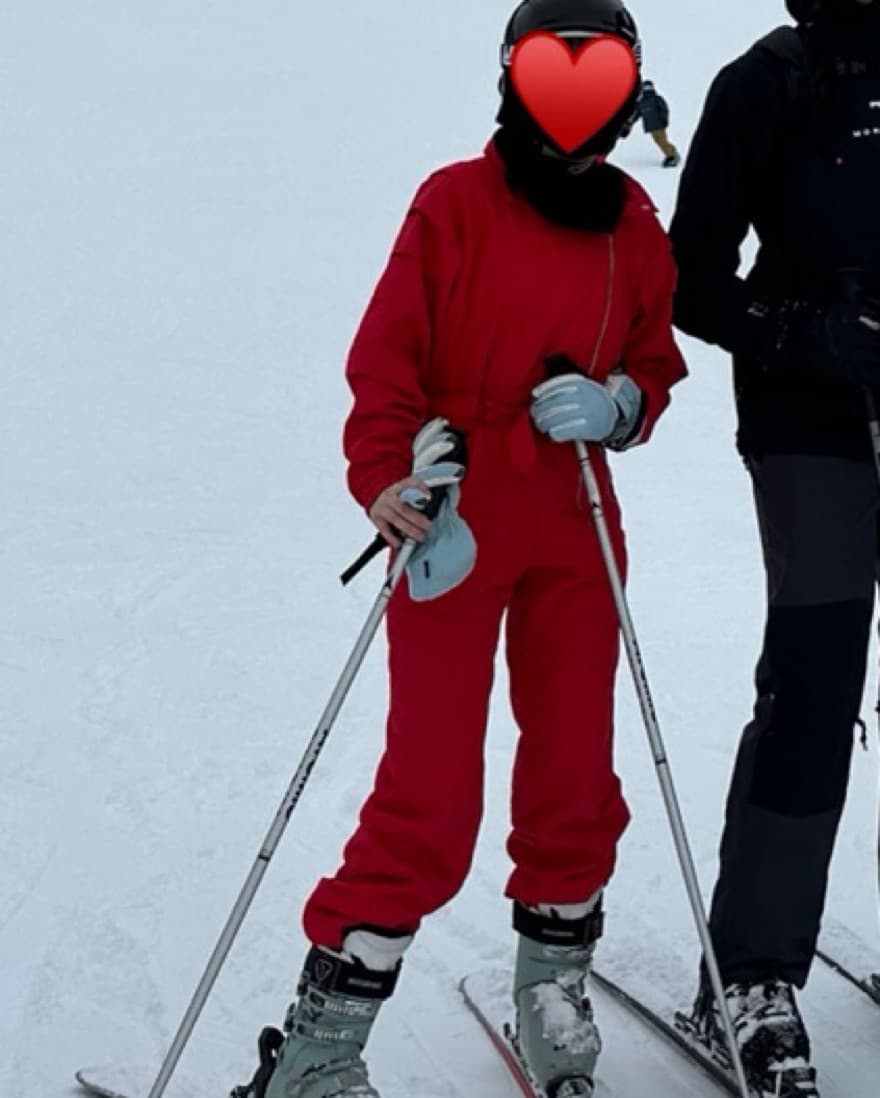 Vintage Red Ski Suit - Image 1