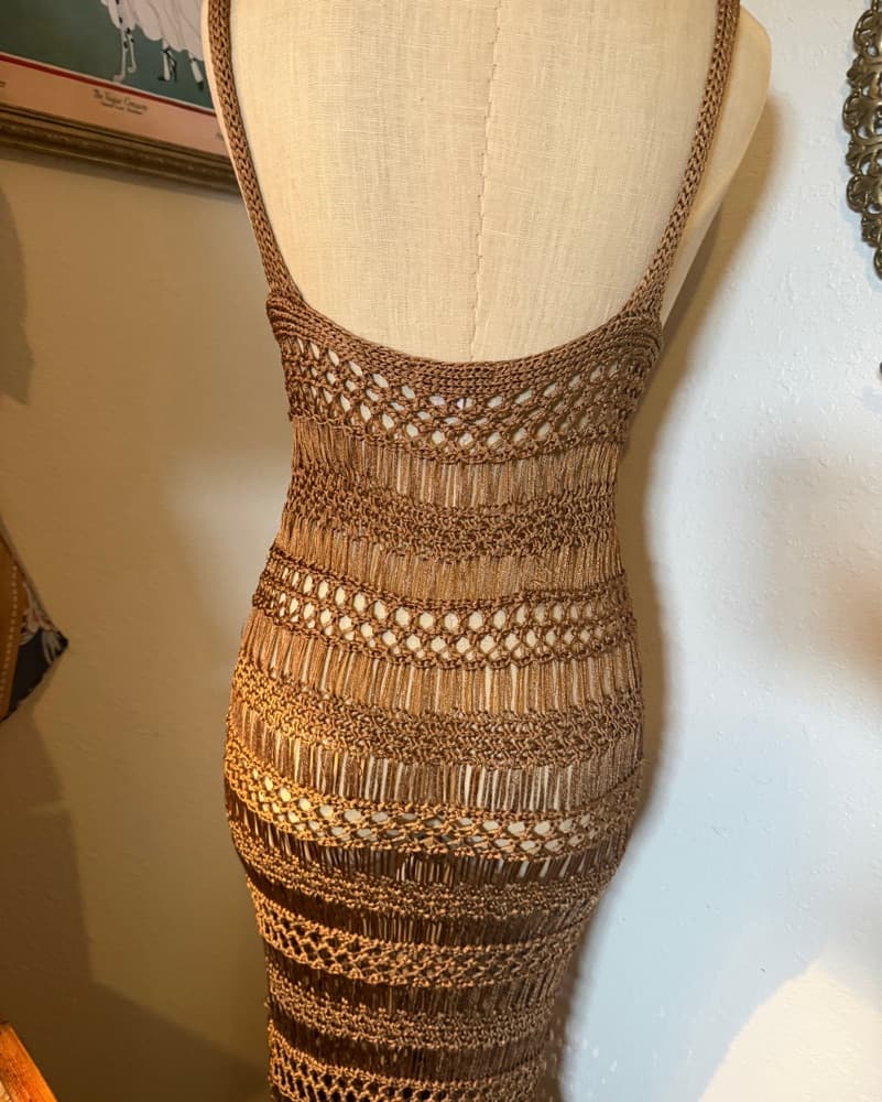 Anthropologie Crochet Fringe Dress - Image 6