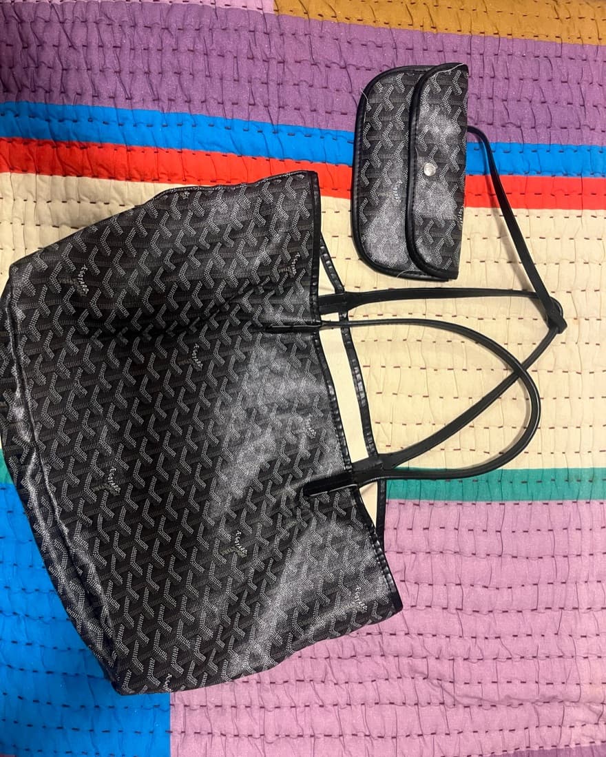 Goyard Black Medium Tote - Image 3