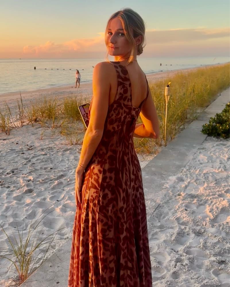Fierce Leopard Print Midi Dress - Image 1