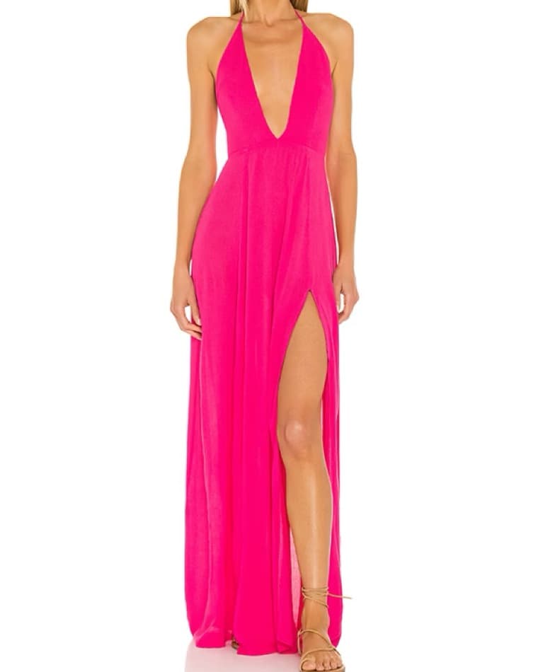 Superdown Arina Maxi Dress - Pink - Image 1