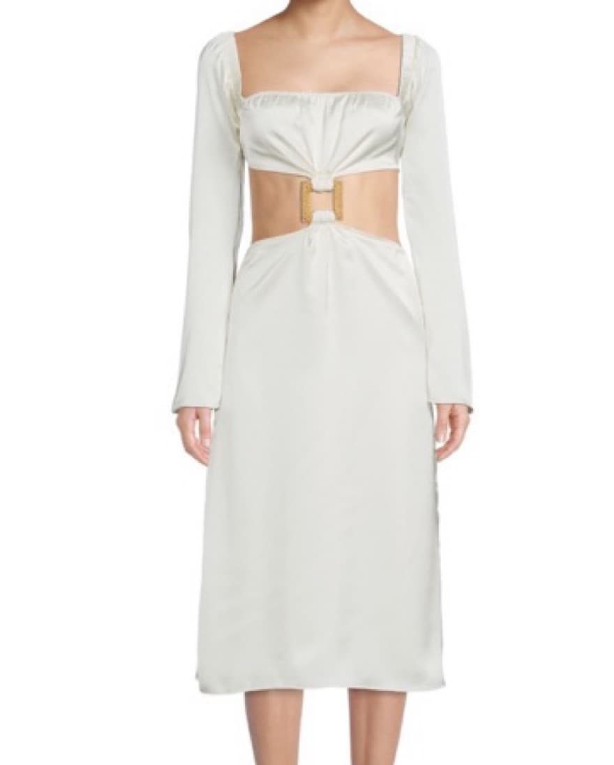 We Wore What Cut Out Charmeuse Midi - Image 1