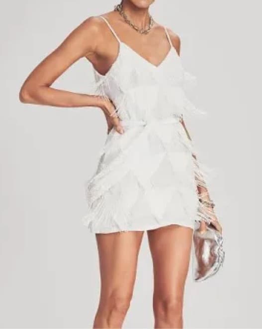 Retrofete - Claire Sequin Fringe Dress - Image 3