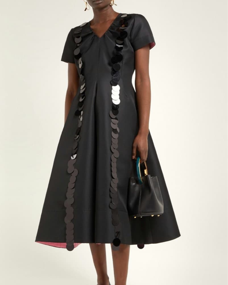MARNI RESORT 2019 SEQUIN MIDI DRESS - Image 1