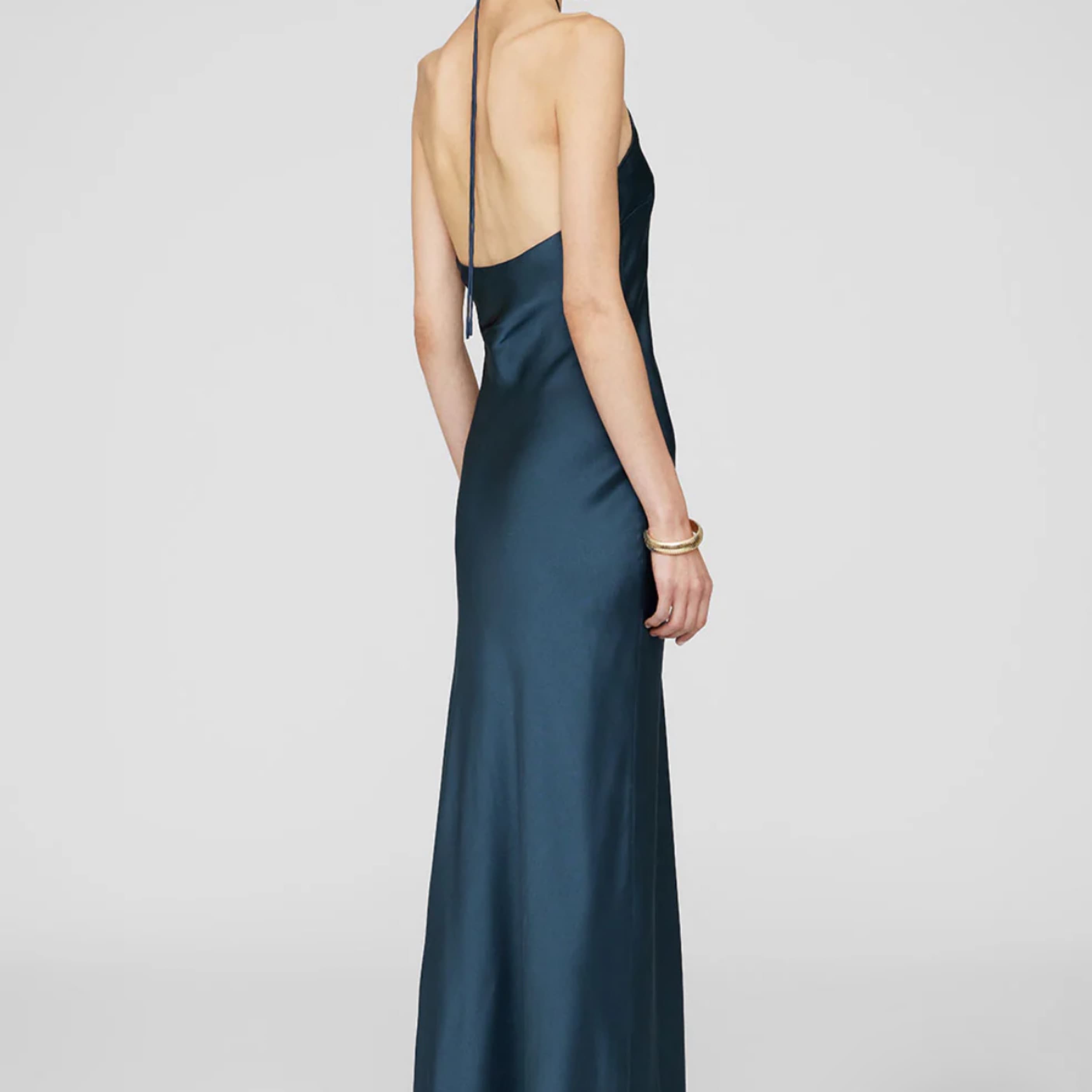 Anine Bing Silk Halter Dress - Image 2