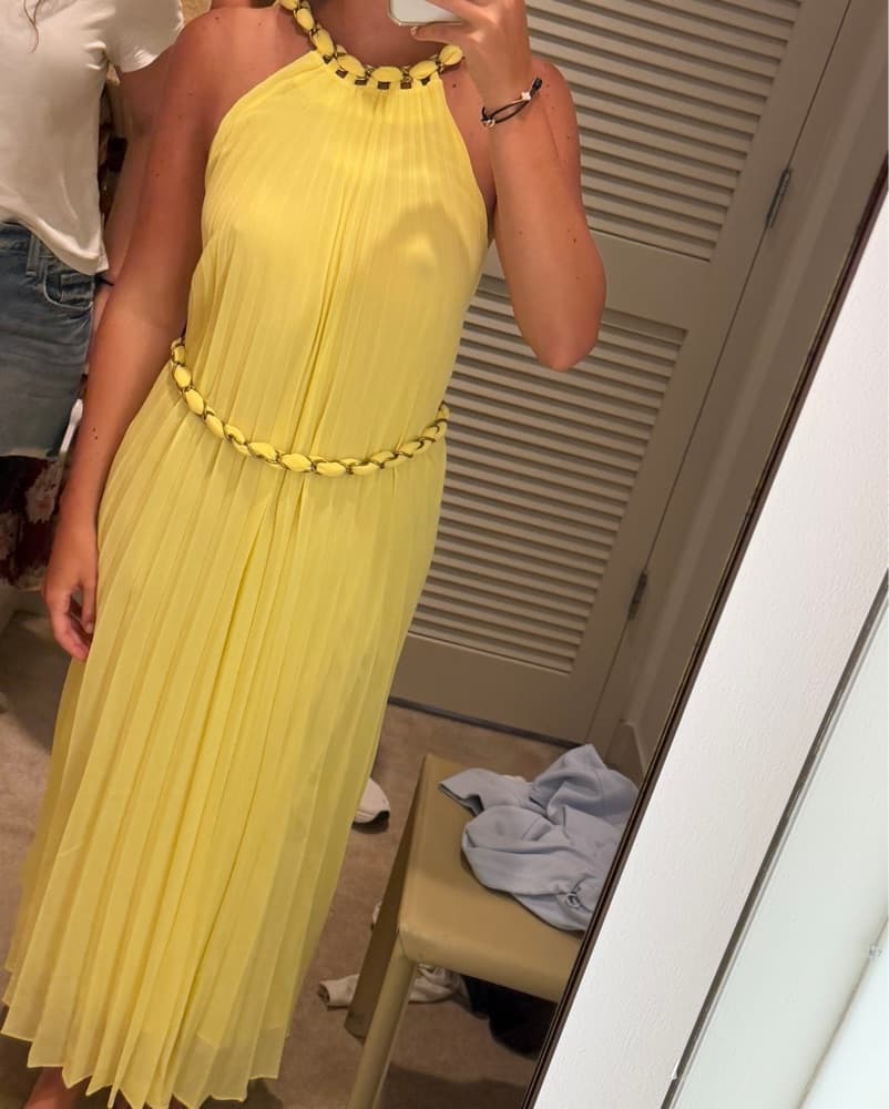 Zimmerman Pleated Dress With Chain Belt  - Image 2