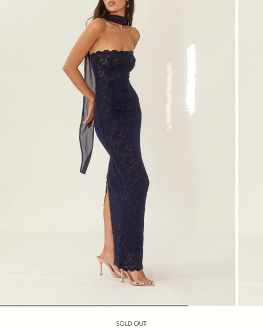 Arcina Ori Meredith Navy Long Dress - Image 4