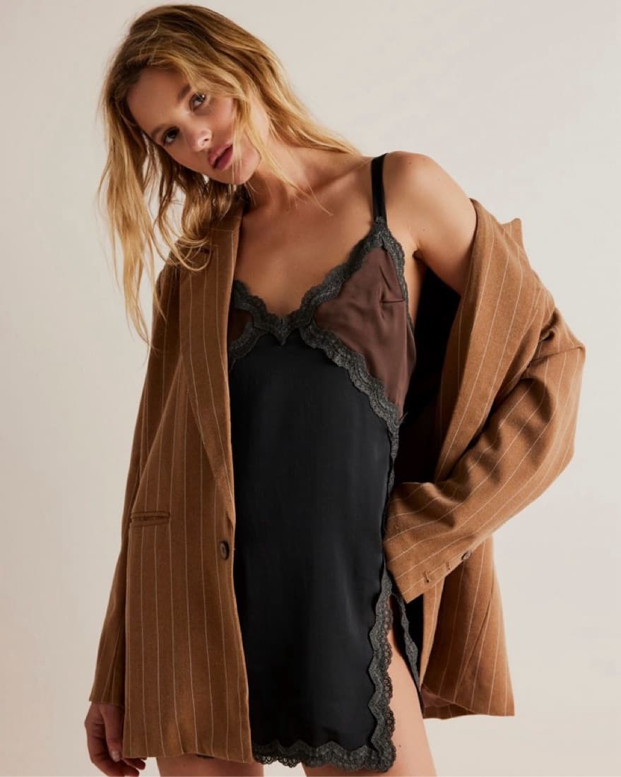 Free People Mini Slip Dress - Image 1