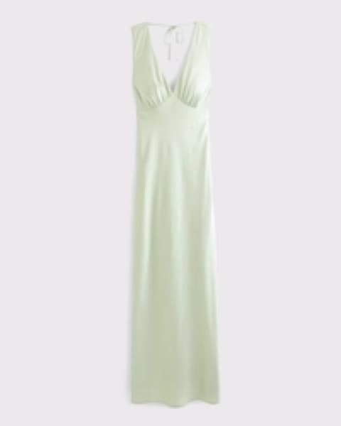 Abercrombie Sage Drop-Back Satin V-Neck - Image 4