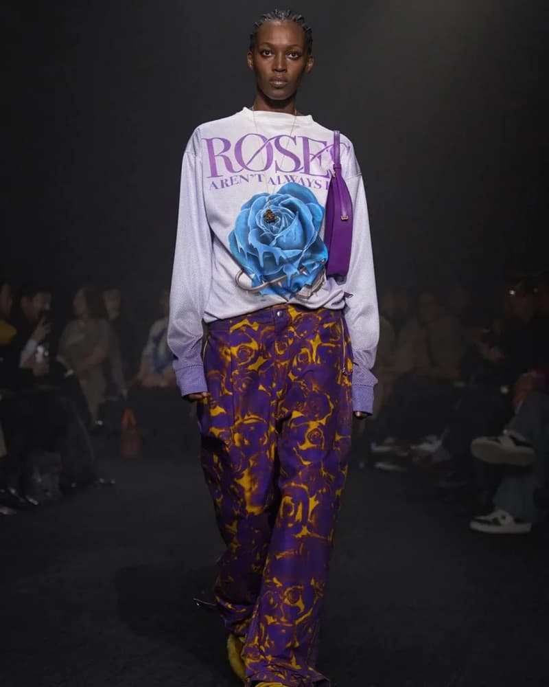 Burberry Rose Print Trousers - Image 1