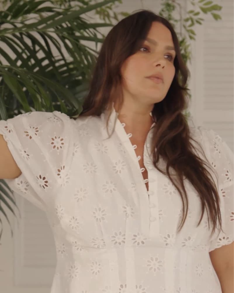 White Summer Mini Dress  - Image 3