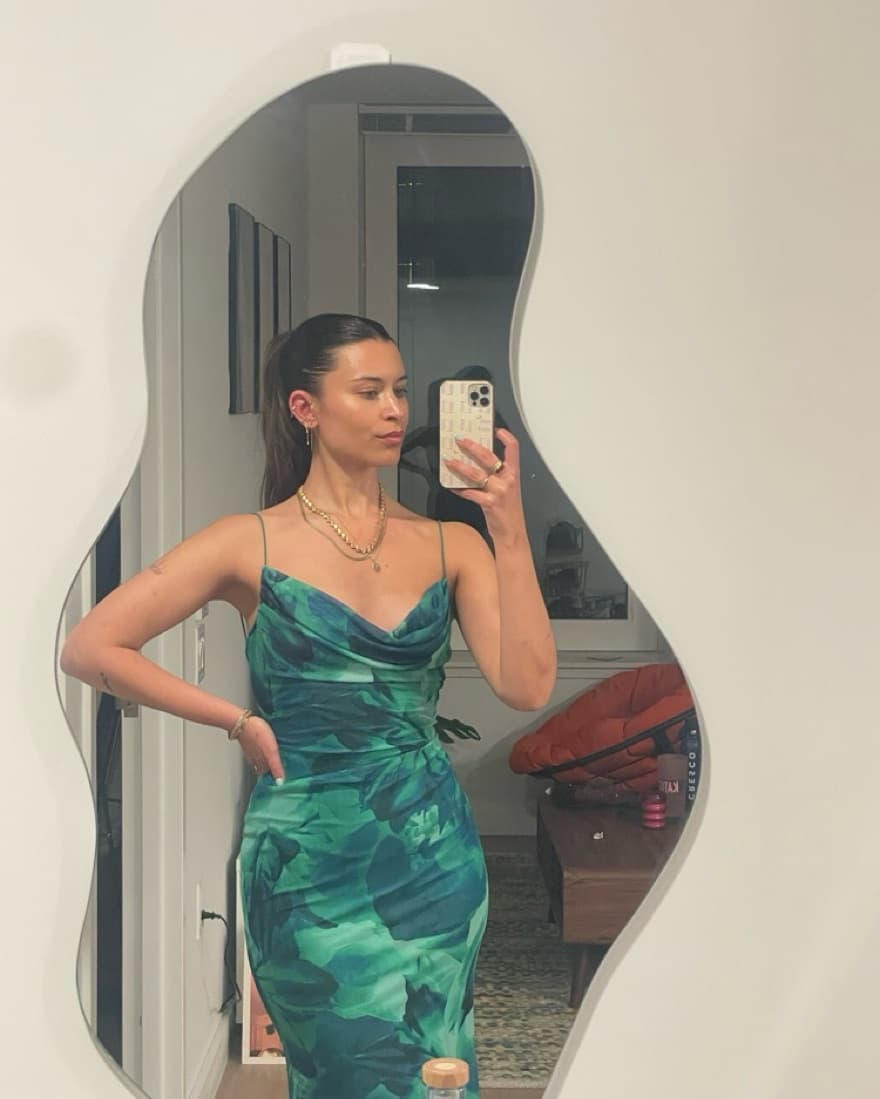 Green Backless Dress - Image 6