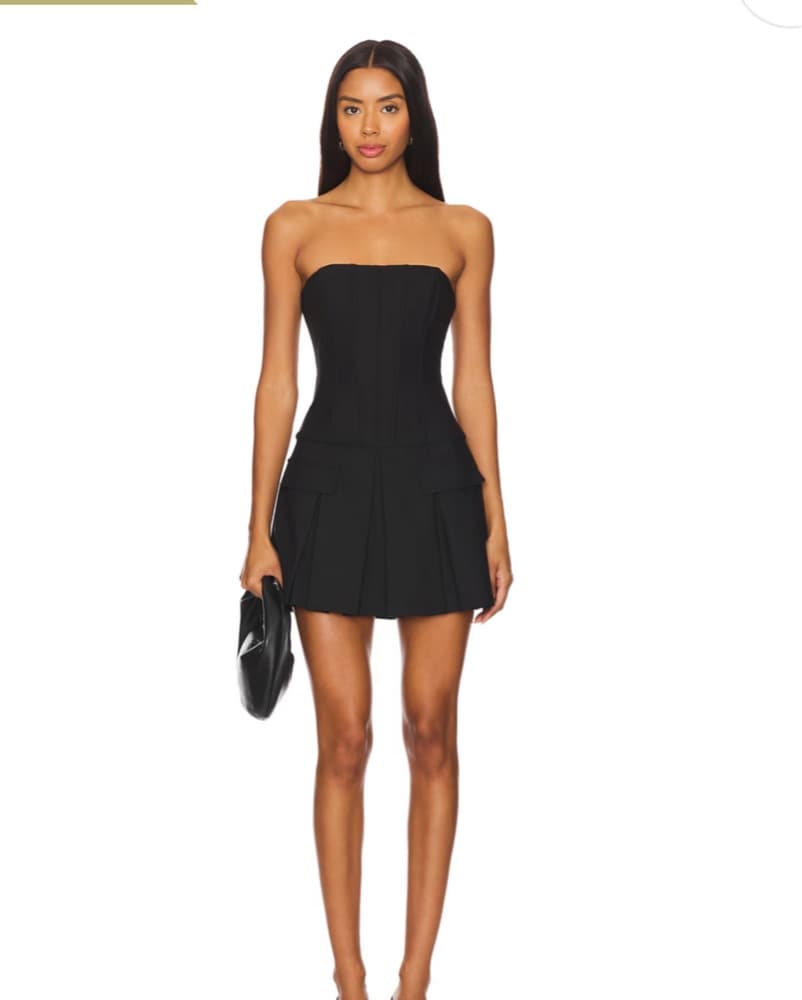 Superdown Geraldine Black Mini Dress - Image 1