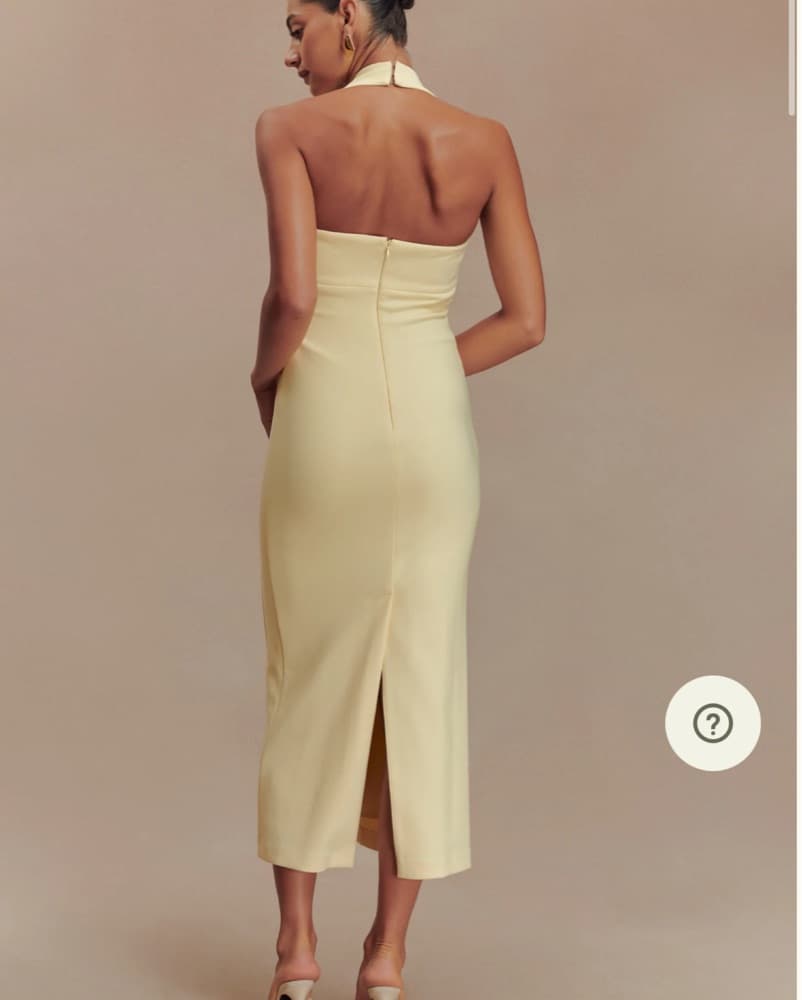 Meshki Amelita Dress - Pale Lemon Yellow - Image 2