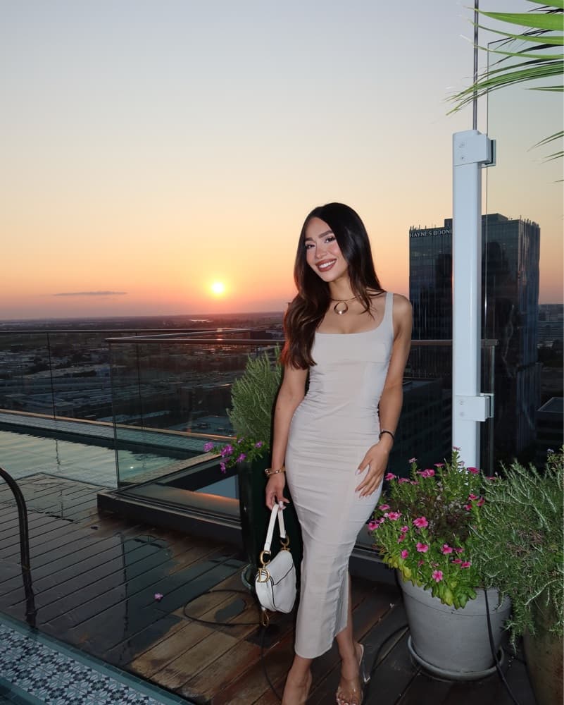 Bershka Midi khaki Dress - Image 2