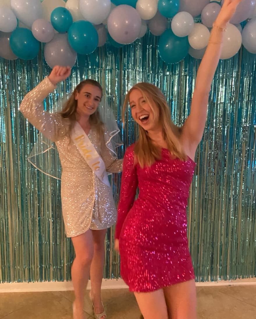 Sequin Pink Dress - Image 2