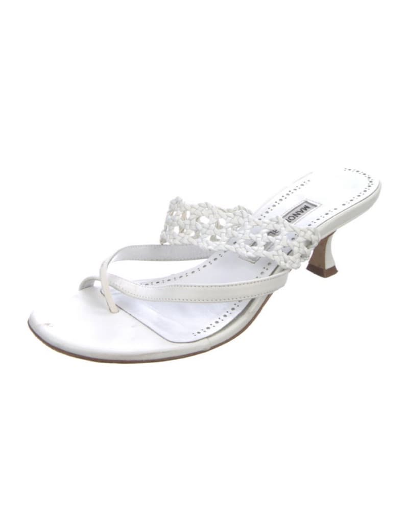 Manolo White Heels - Image 1