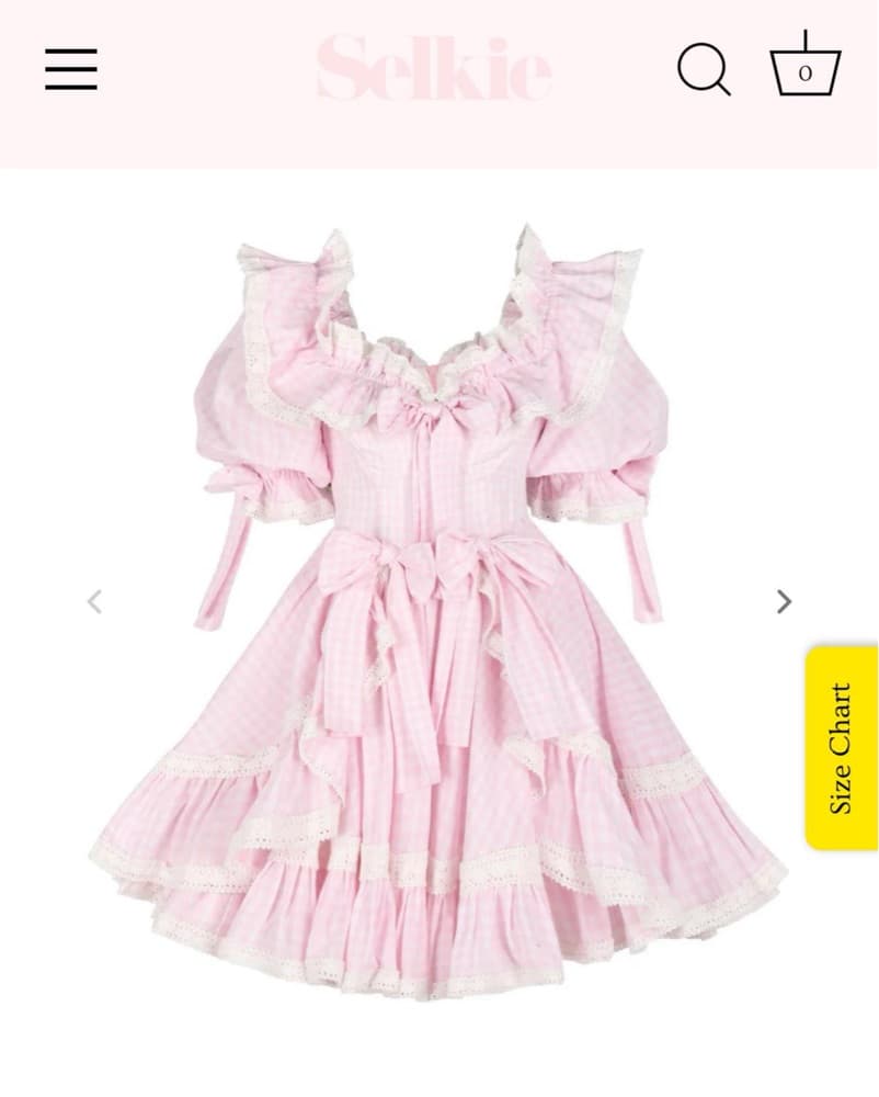 Selkie Pink Gingham Mini Carriage Dress - Image 1