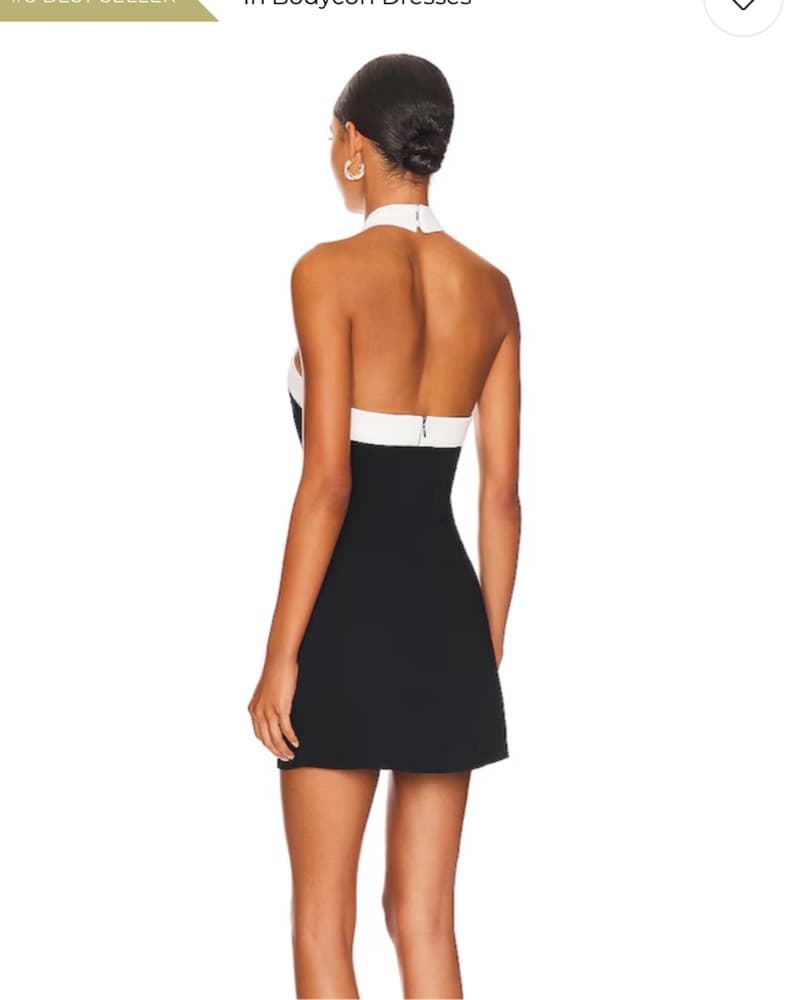 black and white formal dress - Image 2