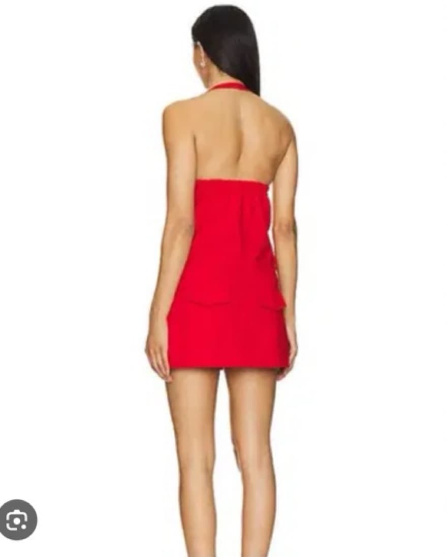 Red Lioness Halter Mini Dress - Image 3