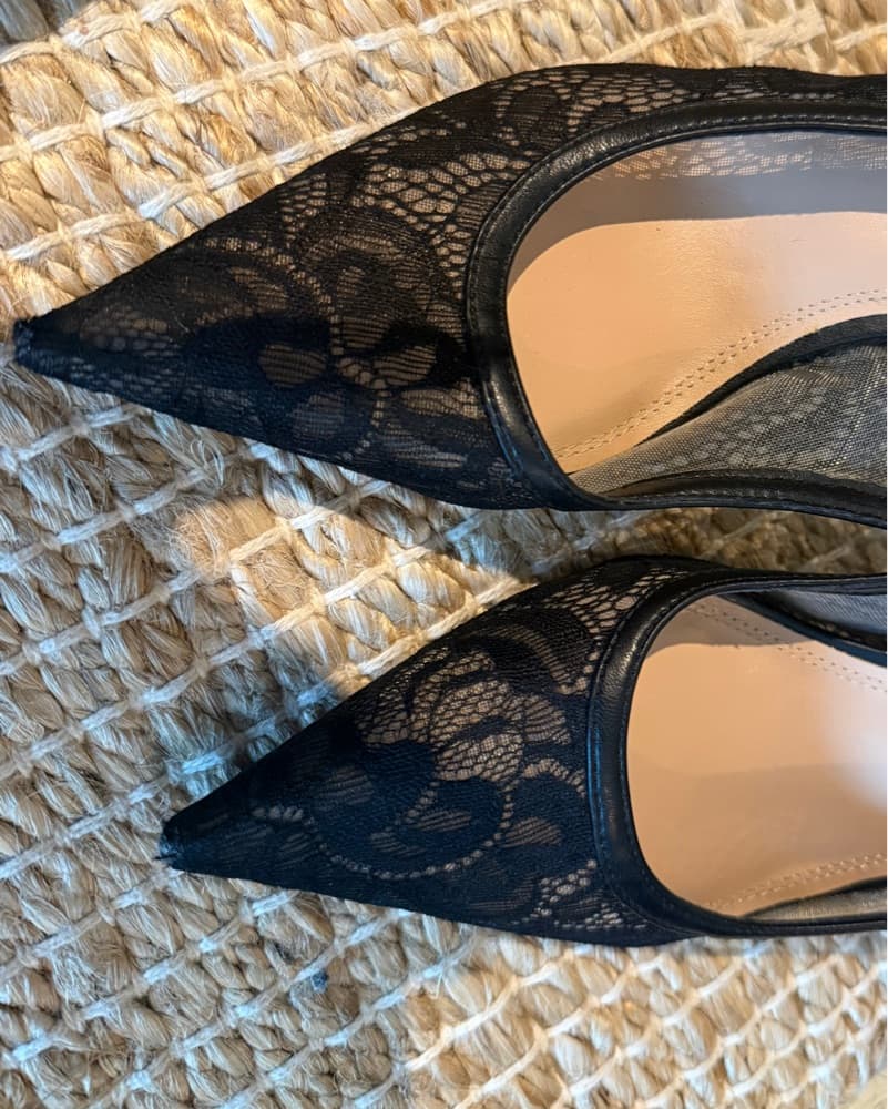 Lace Kitten Heels  - Image 6