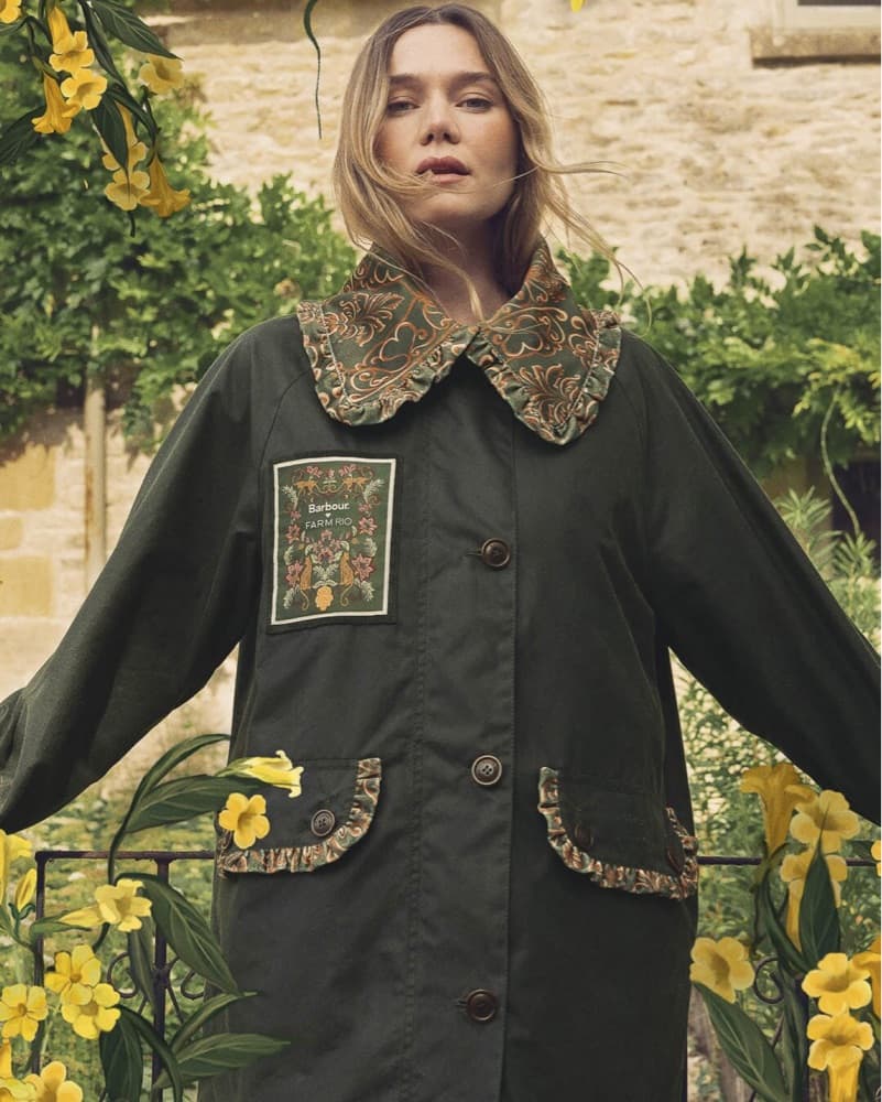 Barbour x Farm Rio Waxed Jacket - Image 4