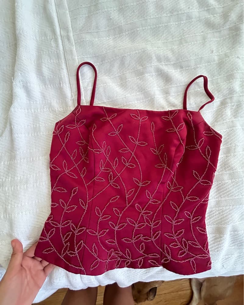 Beaded Corset Style Top - Image 1