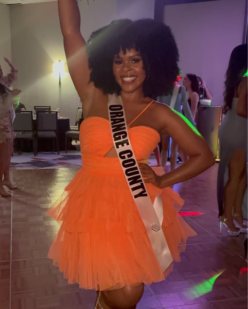 Sherri Hill Orange Cocktail Dress - Image 1