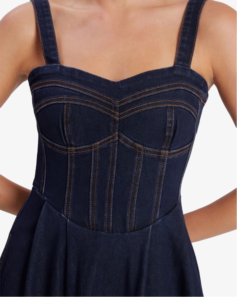 Bardot Denim Dress - Image 2
