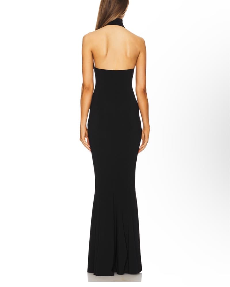 Norma Kamali Fishtail Halter Gown   - Image 2