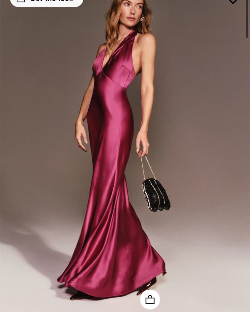 Reformation Fuchsia Silk Dress - Image 1