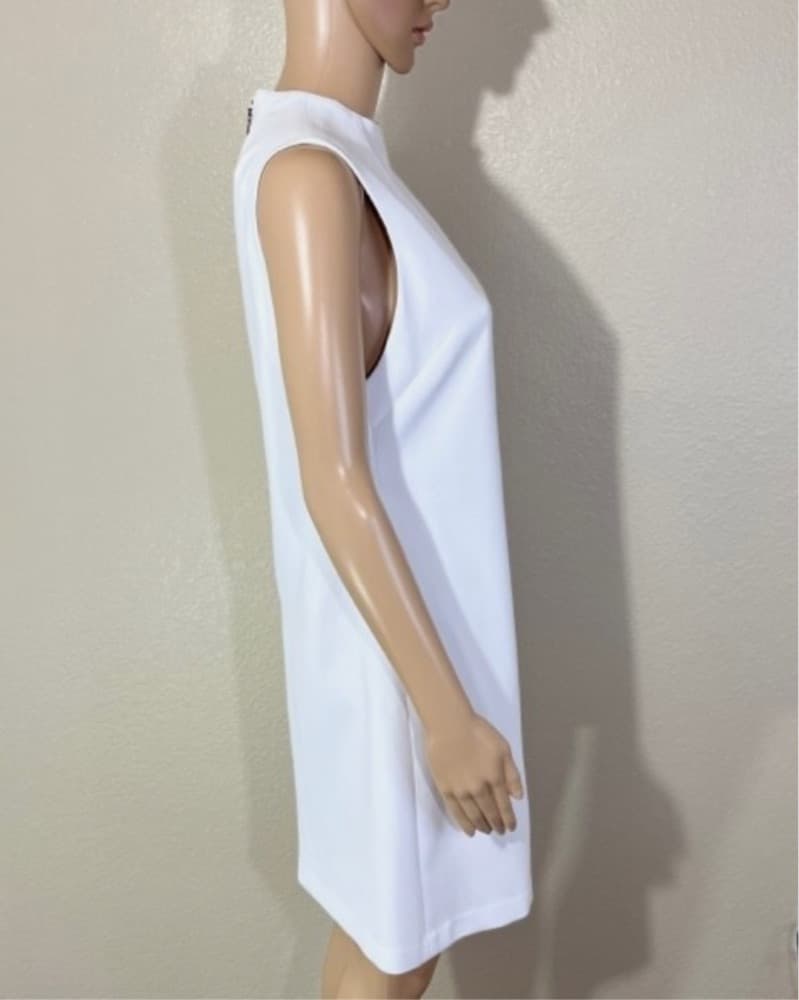 Chic Sleeveless A-Line Dress - Image 3