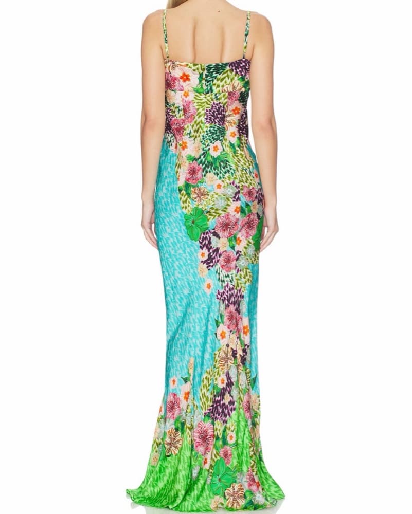 Saloni Vibrant Floral Maxi Dress - Image 2