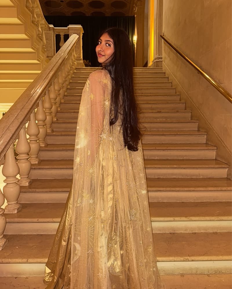 Mesh Gold Cape +Celestial Embellishments - Image 2