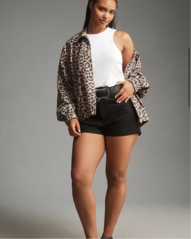 Anthropologie Leopard Bomber Jacket - Image 2